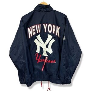 Vintage 90s Apex One New York Yankees Windbreaker Jacket
